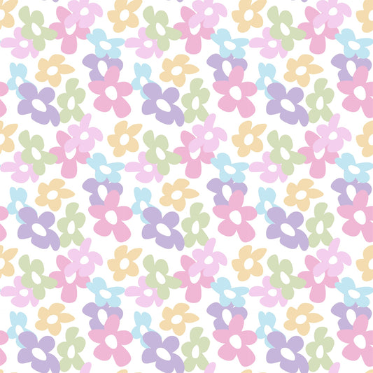 1.5cm Circle - Studs- Clear Acrylic - Pastels - 06