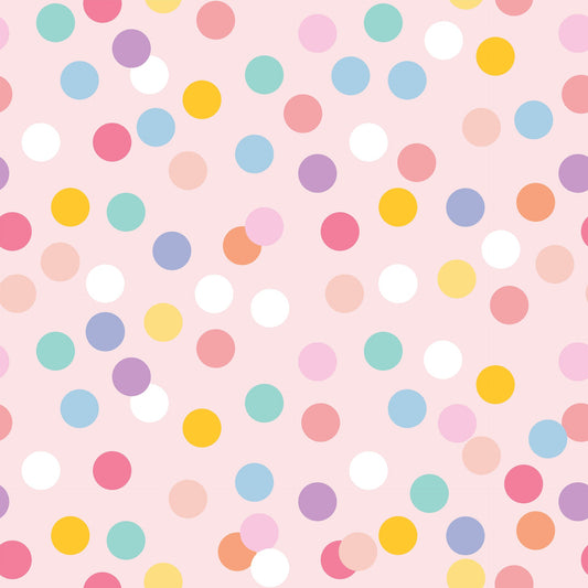 1.5cm Circle - Studs- Clear Acrylic - Pastels - 11