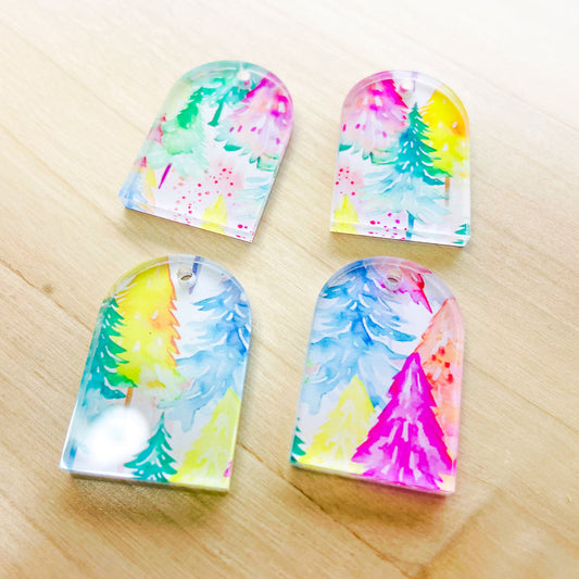 2x3cm - Arch -  Clear Acrylic - Christmas - 01