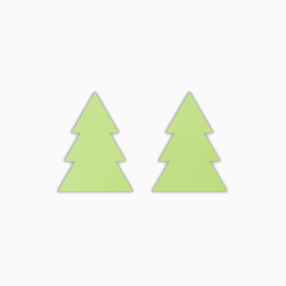 Pointed Traditional Tree, Christmas Acrylic Shape - earring findings for jewellery making