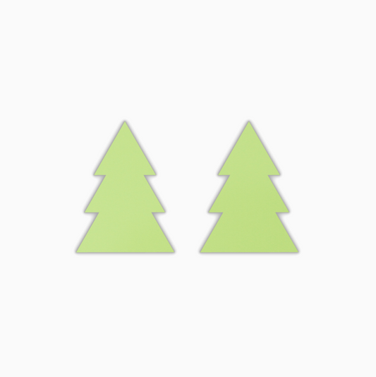 Pointed Traditional Tree, Christmas Acrylic Shape - earring findings for jewellery making