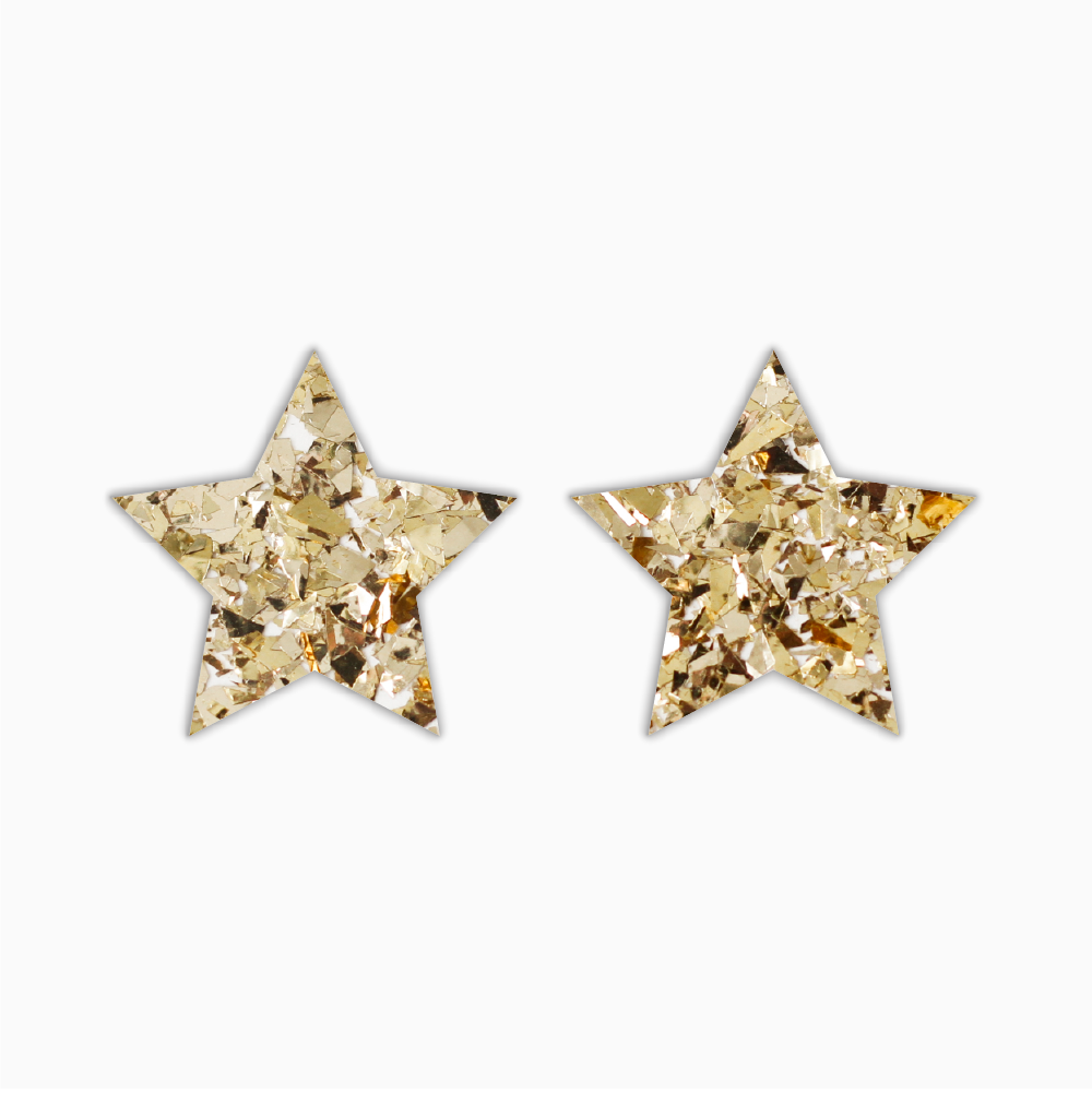 Pointy Star, Basic Acrylic Shape - earring findings for jewellery making