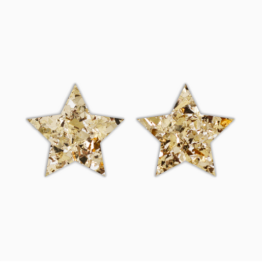 Pointy Star, Basic Acrylic Shape - earring findings for jewellery making