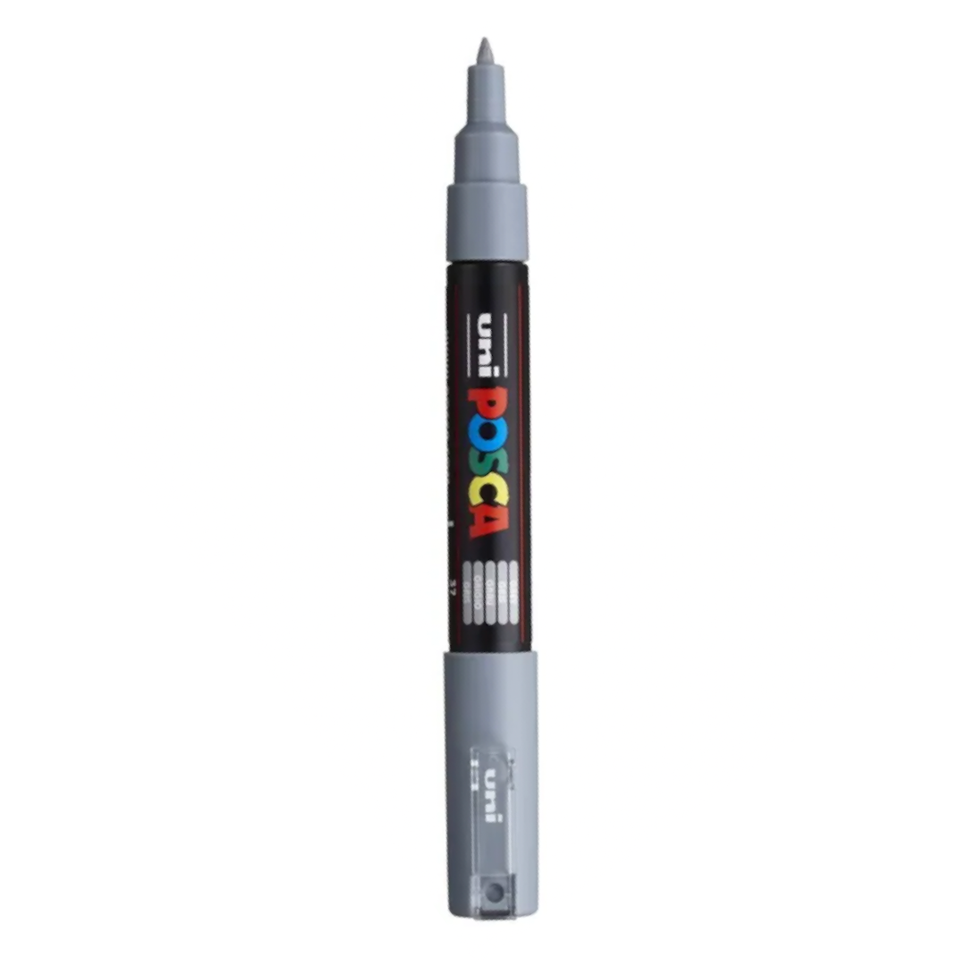Posca Marker PC-1M, Grey - jewellery making supplies