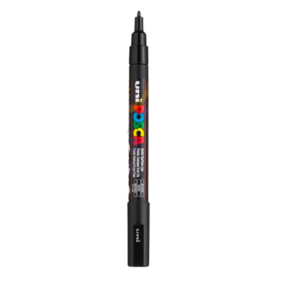 Posca Marker PC-3M, Black - jewellery making supplies
