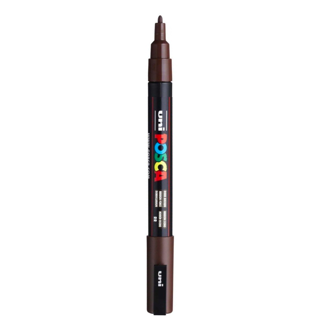 Posca Marker PC-3M, Dark Brown - jewellery making supplies