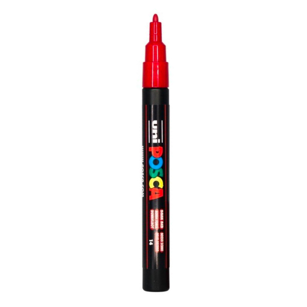 Posca Marker PC-3M - Dark Red – Jewellery Supplies Co