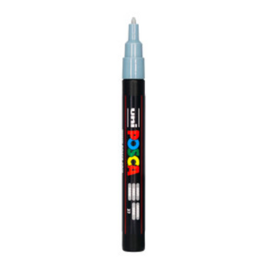 Posca Marker PC-3M, Grey - jewellery making supplies