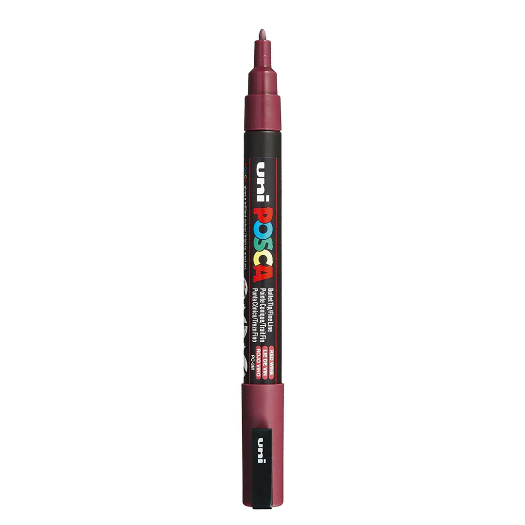 Posca Marker PC-3M, Wine Red - jewellery making supplies