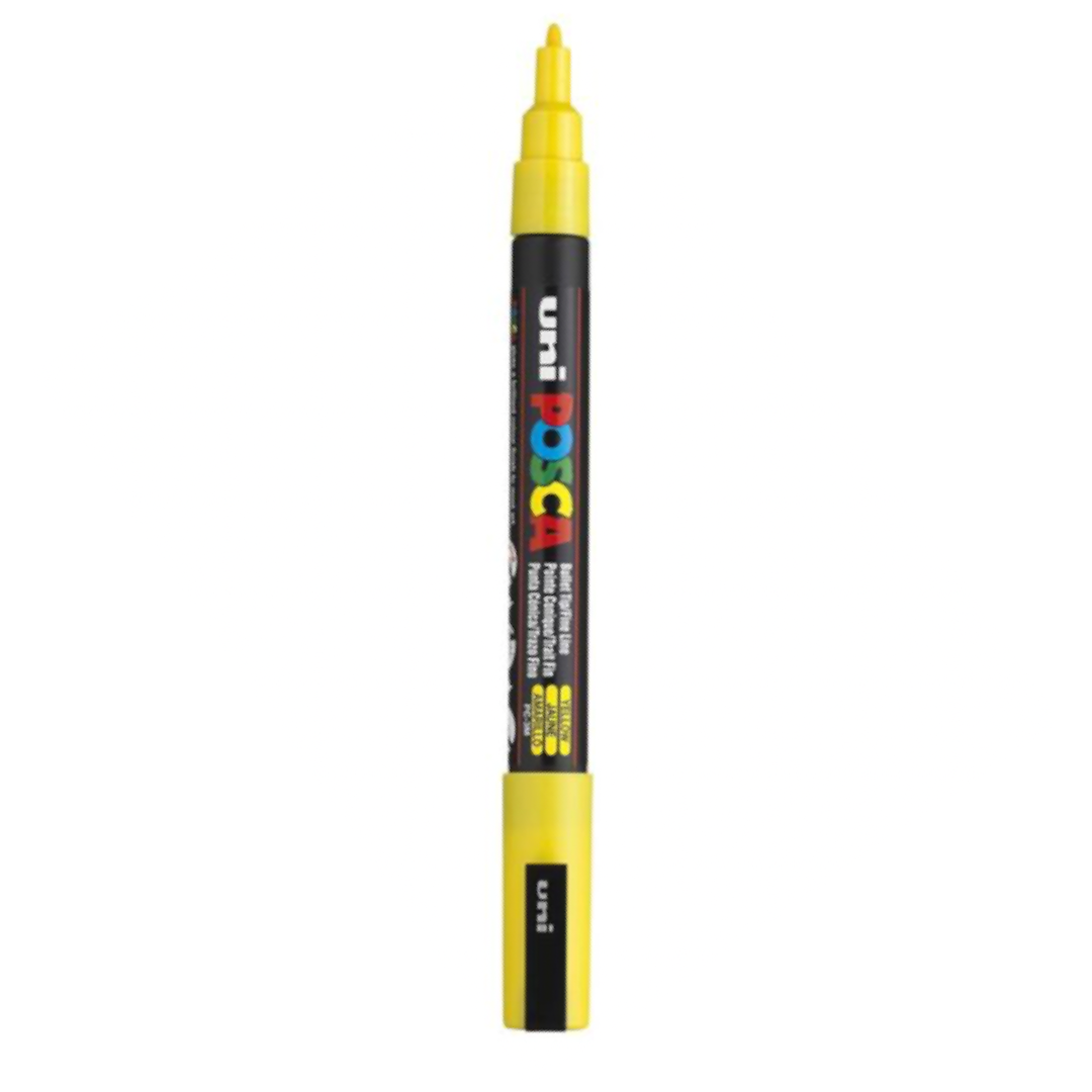 Posca Marker PC-3M, Glitter Yellow - jewellery making supplies
