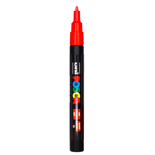 Posca Marker PC-3M, Red - jewellery making supplies