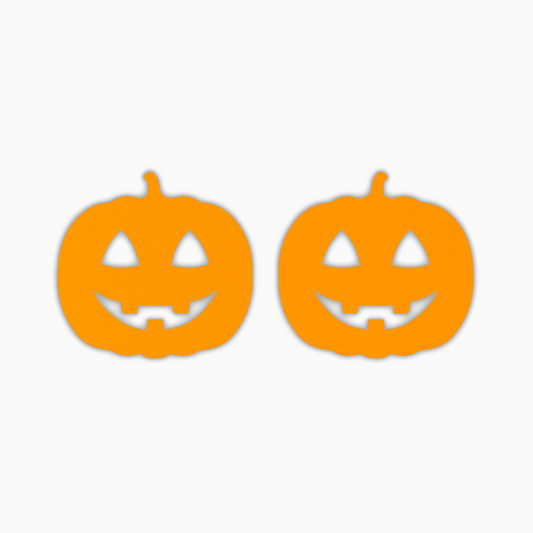 Pumpkin, Halloween Acrylic Shape - earring findings for jewellery making