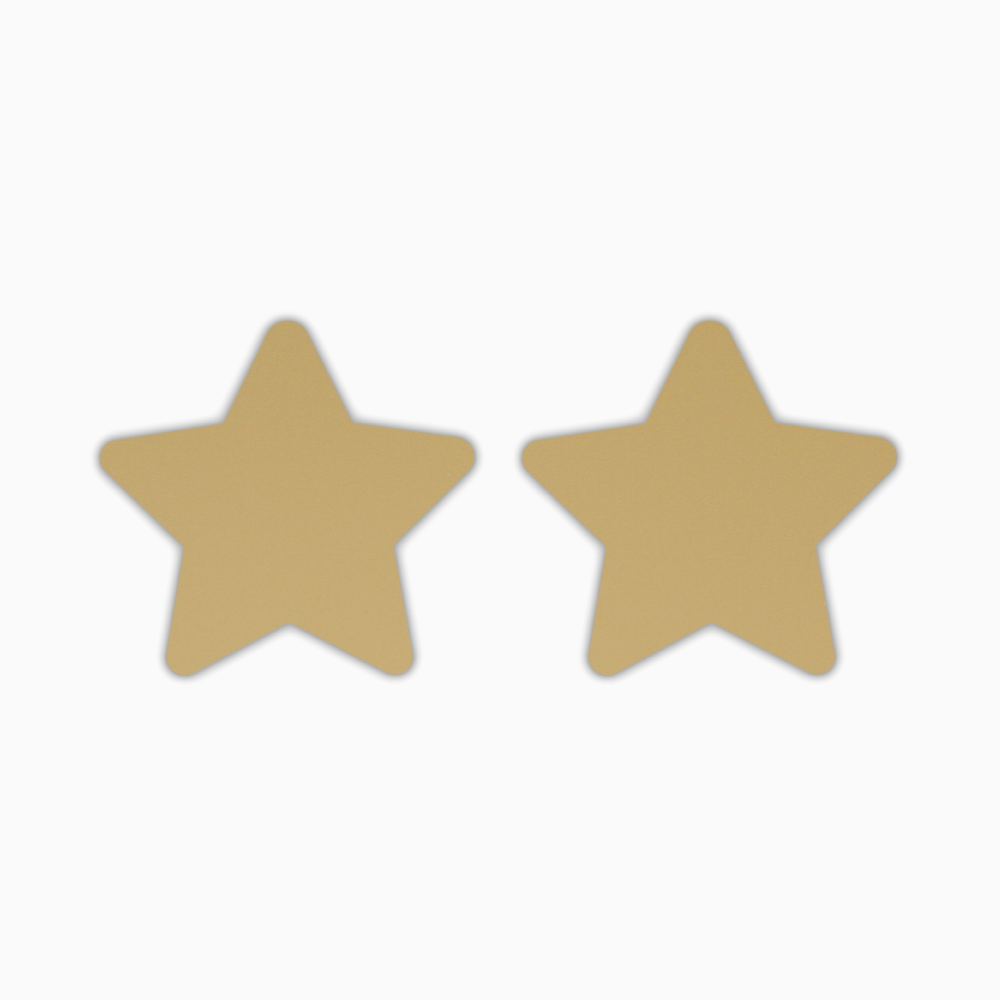 Rounded Star, Christmas Acrylic Shape - earring findings for jewellery making