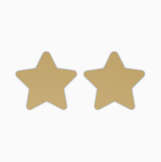 Rounded Star, Christmas Acrylic Shape - earring findings for jewellery making