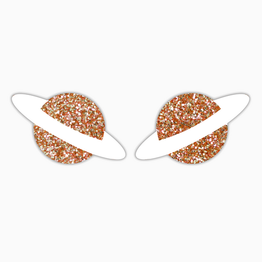 Saturn, Teacher Acrylic Shape - earring findings for jewellery making