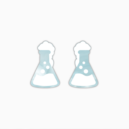 Science Beaker, Teacher Acrylic Shape - earring findings for jewellery making