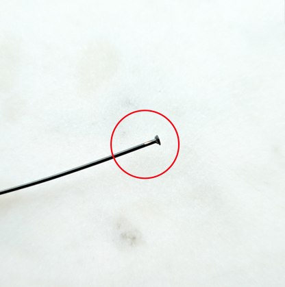 50mm Black Stainless Steel Head Pins - 20 pieces - SECONDS