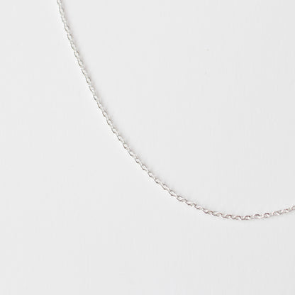 Silver Fine Loop Necklace Chain - Stainless Steel (304) - 1 Piece