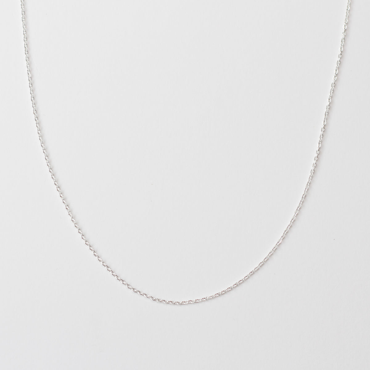 Silver Fine Loop Necklace Chain in Stainless Steel (304)