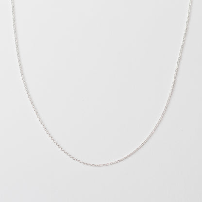 Silver Fine Loop Necklace Chain in Stainless Steel (304)