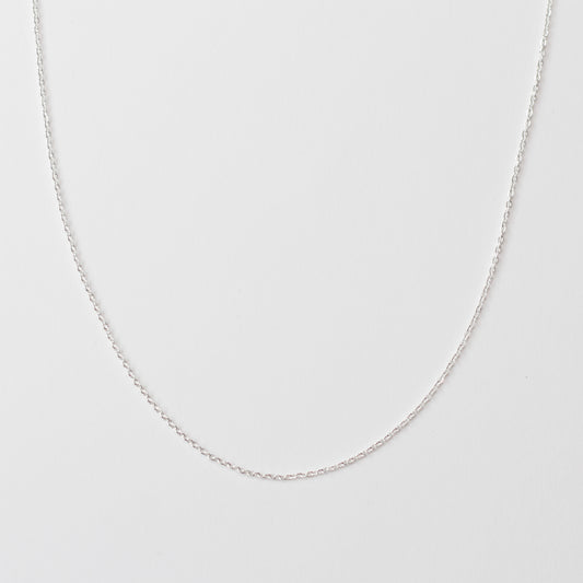 Silver Fine Loop Necklace Chain in Stainless Steel (304)