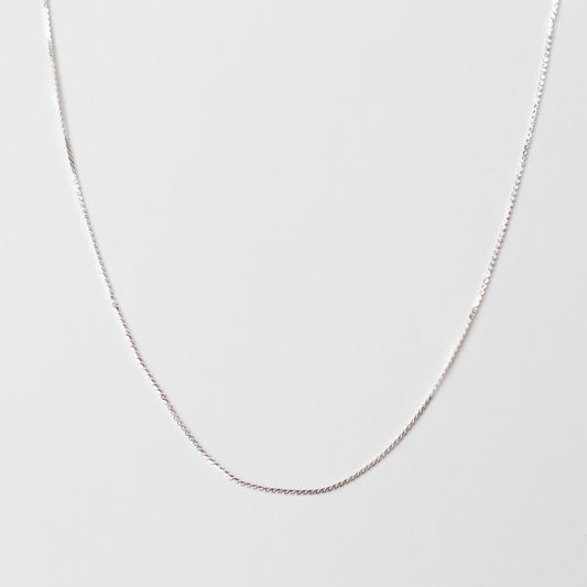 Silver S Necklace Chain in Stainless Steel (304)
