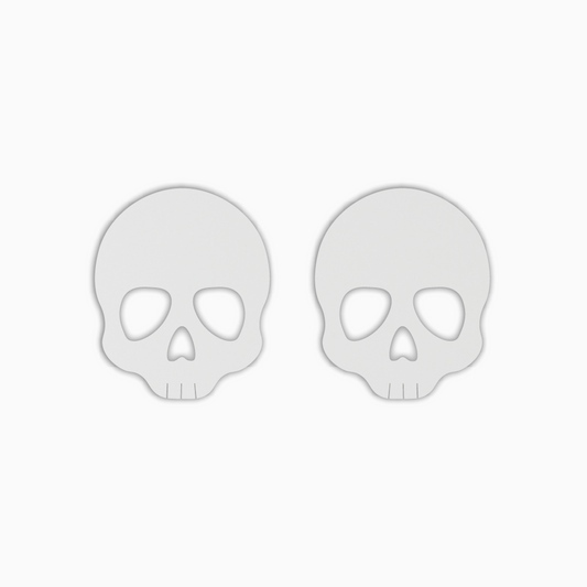 Skull, Halloween Acrylic Shape - earring findings for jewellery making