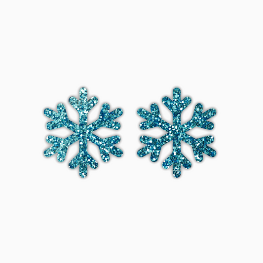 Snowflake, Christmas Acrylic Shape - earring findings for jewellery making