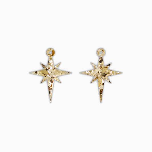 Southern Cross, Christmas Acrylic Shape - earring findings for jewellery making
