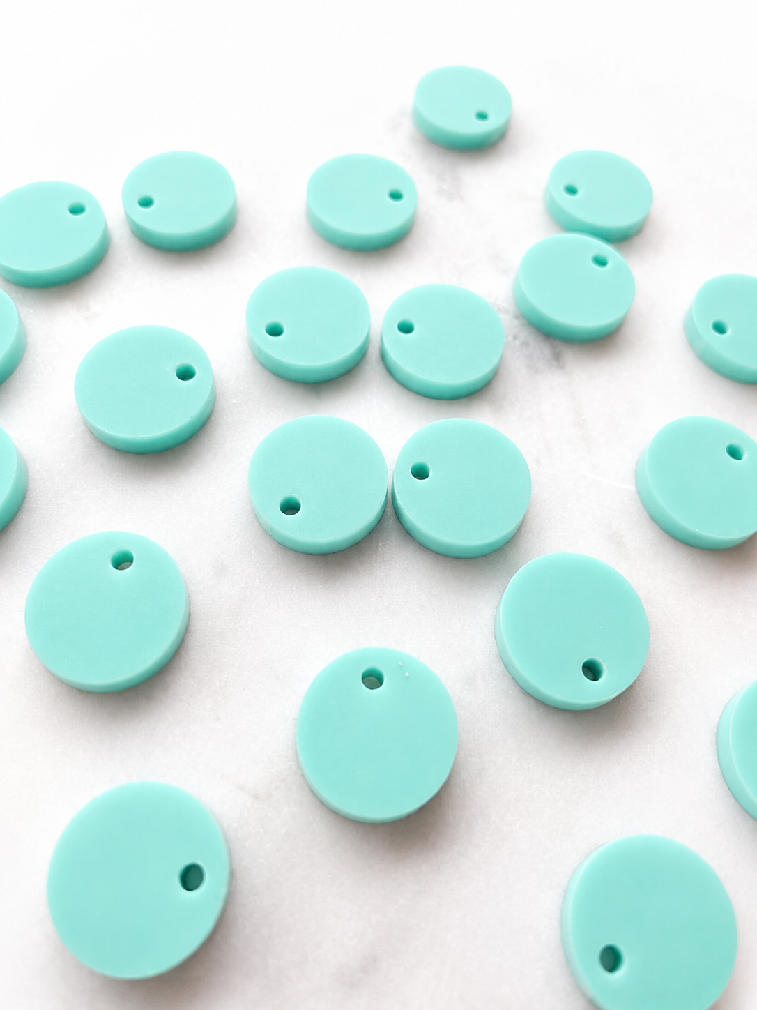 12.5mm or 15mm Mint Circle Toppers/Studs