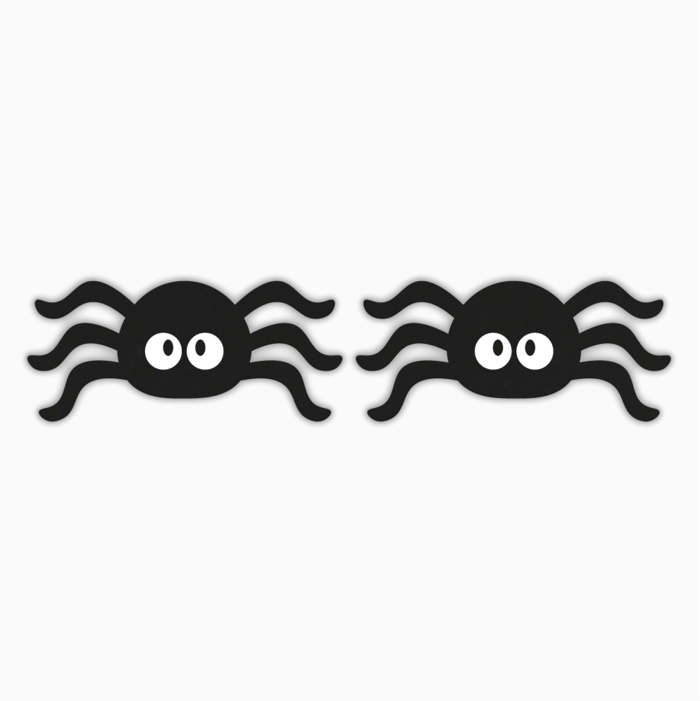 Spider, Halloween Acrylic Shape - earring findings for jewellery making