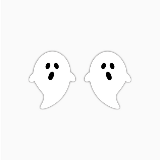 Spooky Ghost, Halloween Acrylic Shape - earring findings for jewellery making