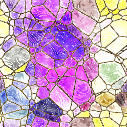 Pattern for printing on leather, acrylic, wood or cork for earring blanks or earring supplies in pattern style - Pattern -  Stained Glass - 06