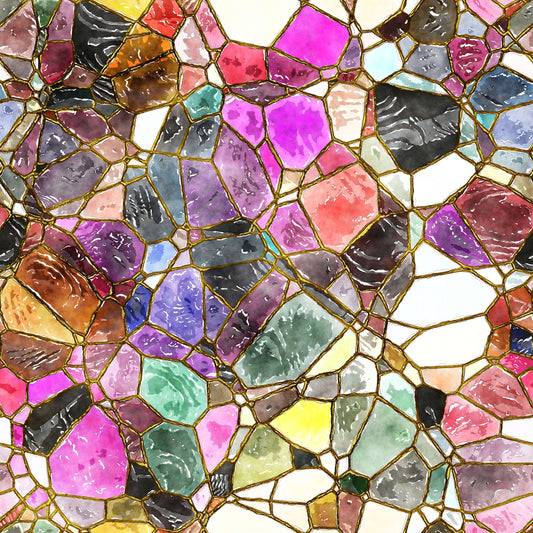 Pattern for printing on leather, acrylic, wood or cork for earring blanks or earring supplies in pattern style - Pattern -  Stained Glass - 09
