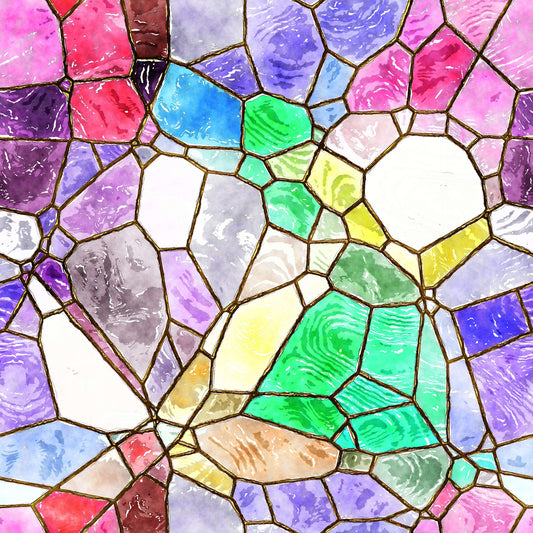 Pattern for printing on leather, acrylic, wood or cork for earring blanks or earring supplies in pattern style - Pattern -  Stained Glass - 16