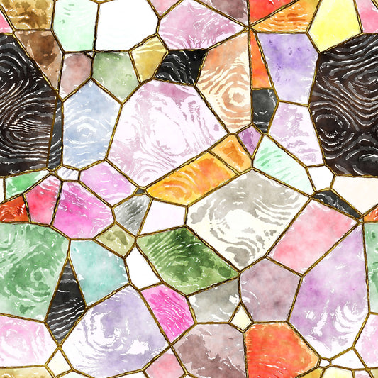 Pattern for printing on leather, acrylic, wood or cork for earring blanks or earring supplies in pattern style - Pattern -  Stained Glass - 17