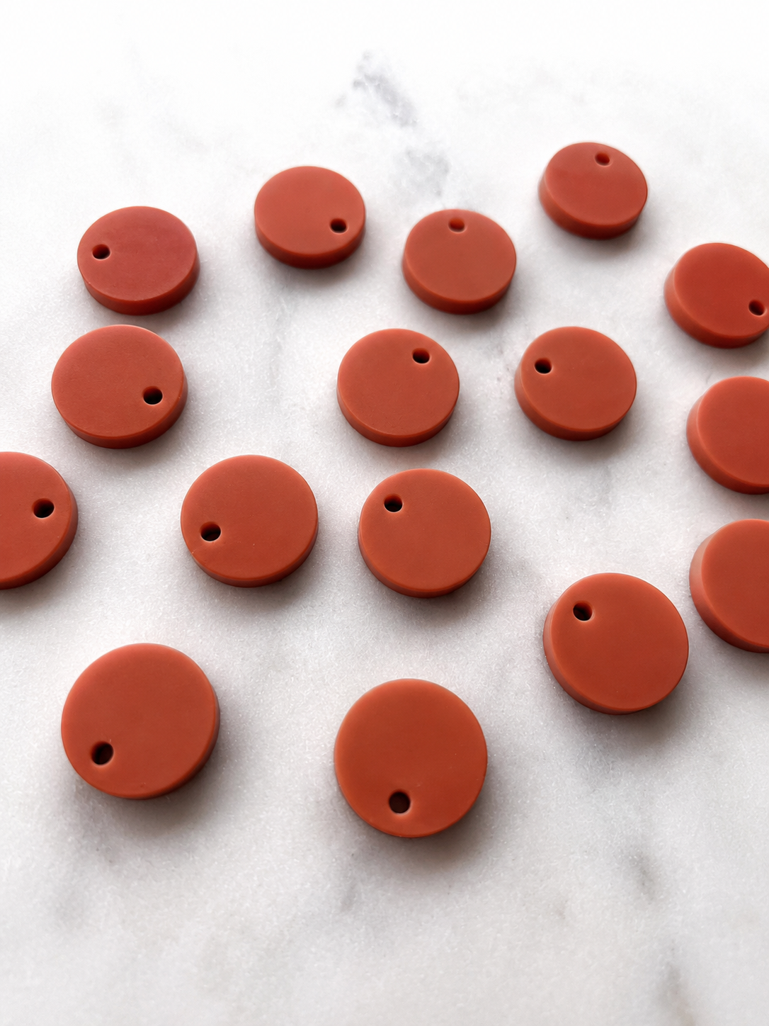 12.5mm or 15mm Terracotta Circle Toppers/Studs