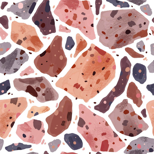 Pattern for printing on leather, acrylic, wood or cork for earring blanks or earring supplies in pattern style - Pattern -  Terrazzo - 05
