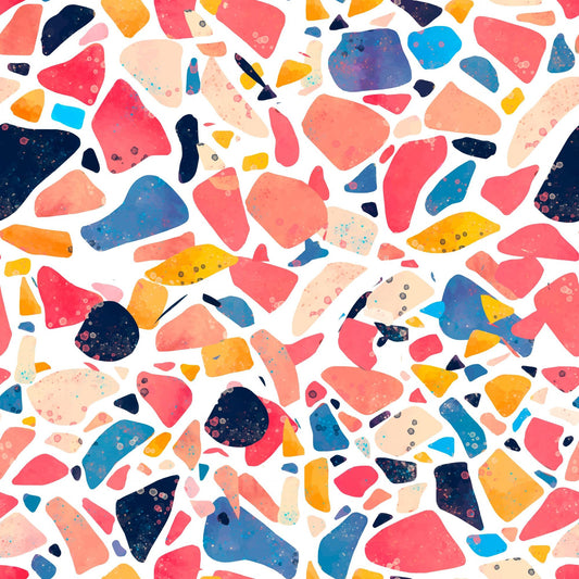 Pattern for printing on leather, acrylic, wood or cork for earring blanks or earring supplies in pattern style - Pattern -  Terrazzo - 06