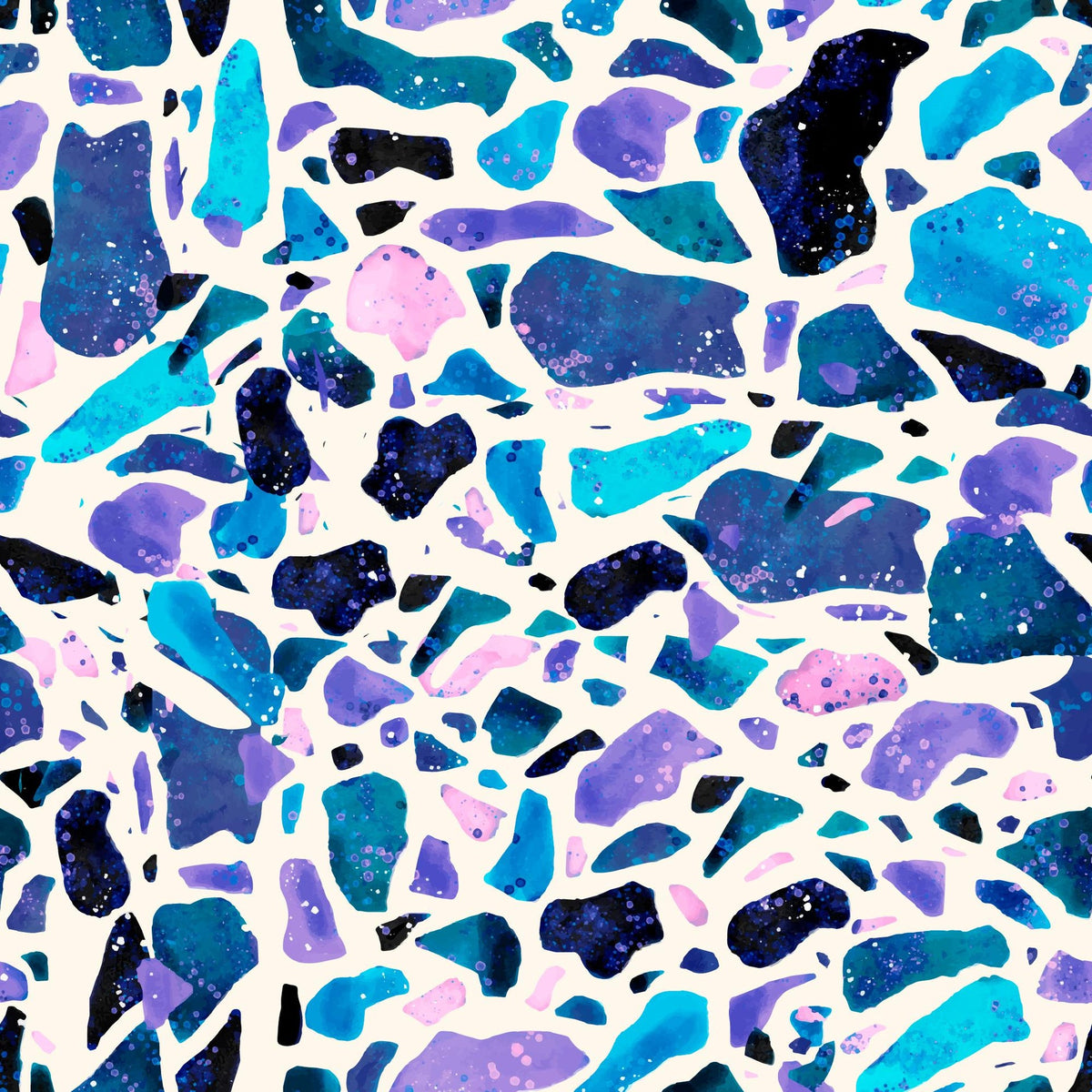 Pattern for printing on leather, acrylic, wood or cork for earring blanks or earring supplies in pattern style - Pattern -  Terrazzo - 07