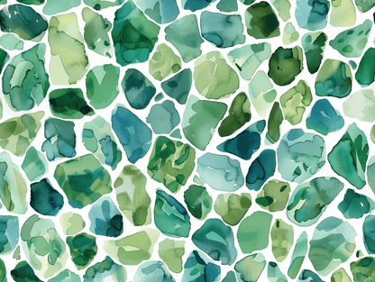 1.5cm Circle - Studs- Clear Acrylic - Terrazzo - 52