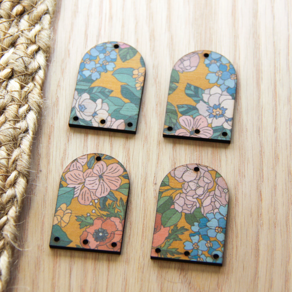 Arch Shape - 4 Holes -  Natural Look Print in Australiana - 88