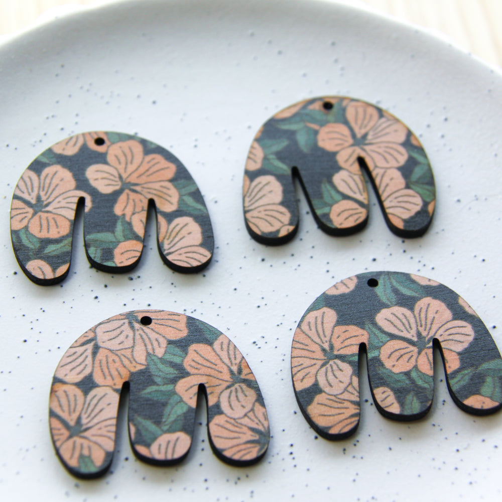 Wood - Boho Shape -  Transparent print - Australiana - 75
