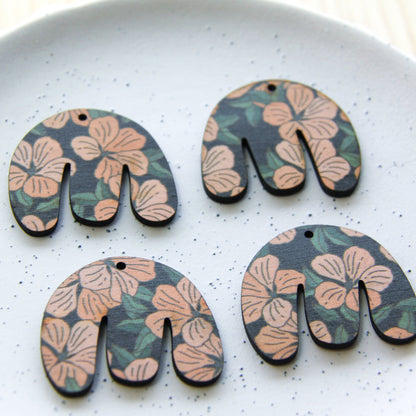 Wood - Boho Shape -  Transparent print - Australiana - 75