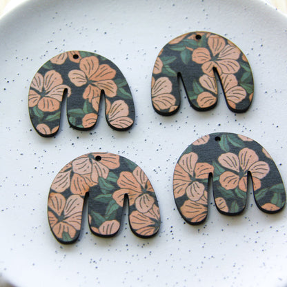 Wood - Boho Shape -  Transparent print - Australiana - 75