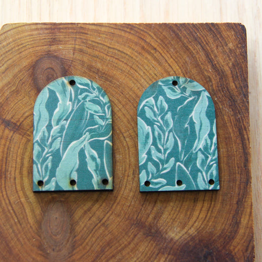 Wood - Arch Shape - 4 Holes -  Transparent print - Australiana - 80