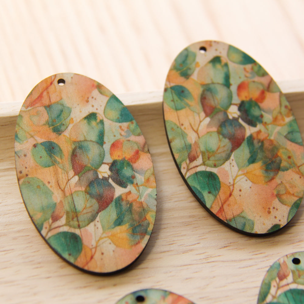 Oval Shape - Natural Look Print in Australian Native - 19