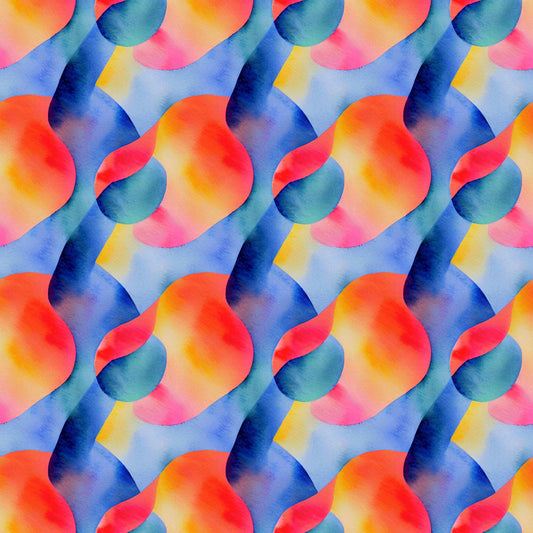 Pattern for printing on leather, acrylic, wood or cork for earring blanks or earring supplies in pattern style - Pattern -  Watercolour - 43