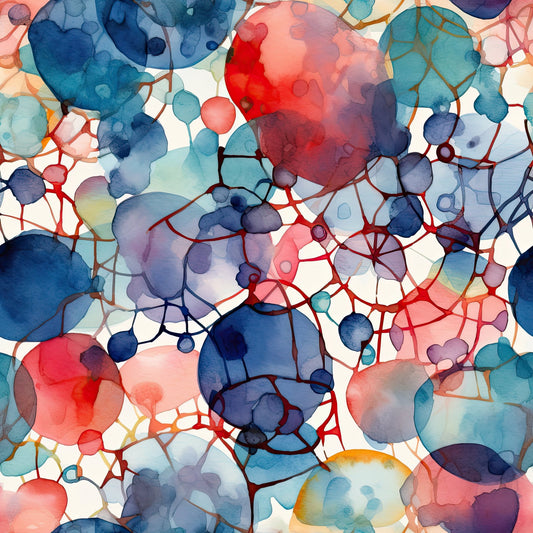 Pattern for printing on leather, acrylic, wood or cork for earring blanks or earring supplies in pattern style - Pattern -  Watercolour - 51