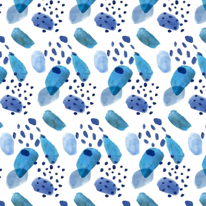 1.5cm Circle - Studs- Clear Acrylic - Watercolour - 72